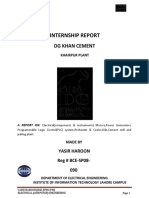 Internship Report: DG Khan Cement