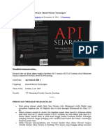 Resume Buku Api Sejarah I Karya Ahmad Mansur