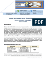 GUIA (Actualizada) DE APRENDIZAJE GRADO 10° - ÁREAS TÉCNICAS - ESP. ASISTENCIA ADMINISTRATIVA (Sena) Ok