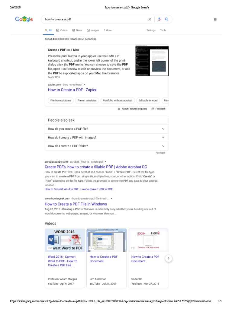 How To Create A Pdf Google Search Pdf Computer Related
