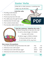 Easter Verbs: Read The Sentences. Circle The Verbs