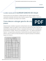 COMO DESCER E ALARGAR GANCHO DE CALÇA - Moldes Dicas Moda PDF