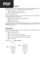 Basic Operations in Stack:: Push Operation