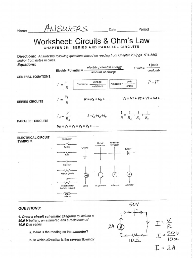 worksheet-circuits-ohm-s-law-answer-key