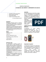 Reporte de Practica #6 Uso Del Multimetro y Amperimetro de Gancho