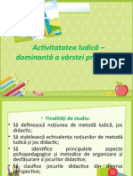 Tema 1. Activitatea Ludică