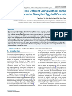 The Effect of Different Curing Methods On The Compressive Strength of Eggshell Concrete