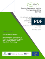 LIFE - ECOTEX - Tender - PET Pellets Production - 201804