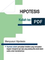 1 Kuliah 05 - Hipotesis