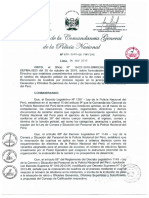 Directiva . - para La Renovacion de Cuadros de Oficiales Generales y Oficiales Superioires PNP