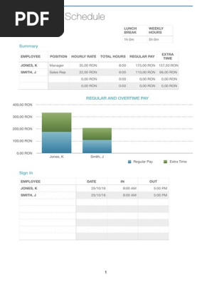 Employee Schedule