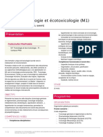 Program Master Toxicologie Et Ecotoxicologie 3 2 1 PDF