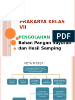 PRAKARYA KELAS VII - Pengolahan Bahan Pangan Sayuran Dan Hasil Samping