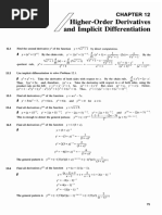 Math111 Chapter 12 Higher-Order Derivatives and Implicit Differentiation