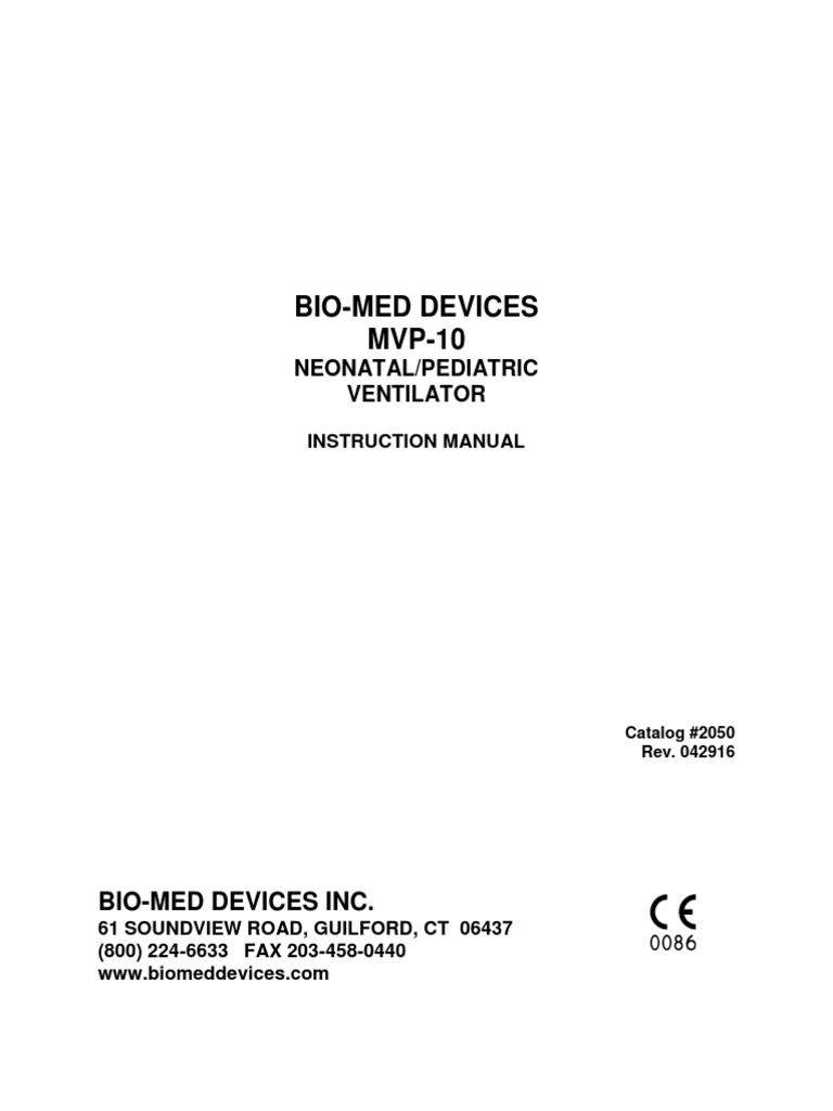 BioMed Devices Inc Descargar gratis PDF Exhalation Breathing