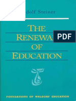 Renewal of Education-Rudolf Steiner