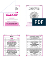 Masnoon Wazaeef English