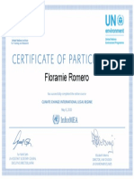 Climate Change International Legal Regime Certificate EH 407 ROMERO, FLORAMIE O PDF