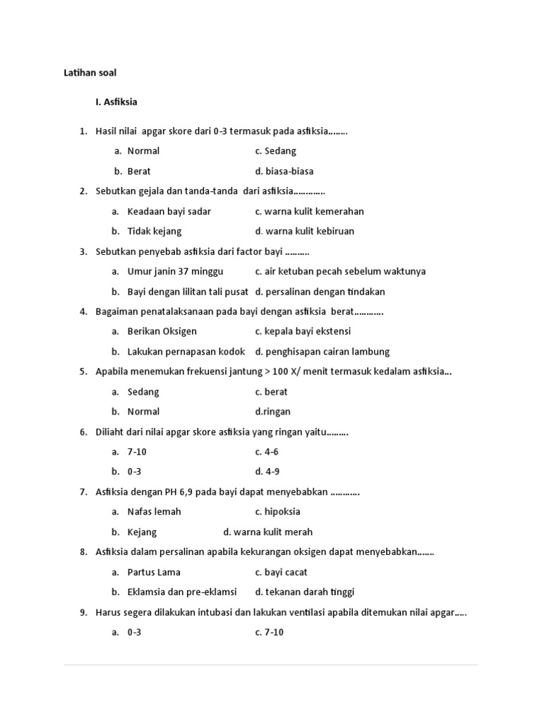 Latihan Soal