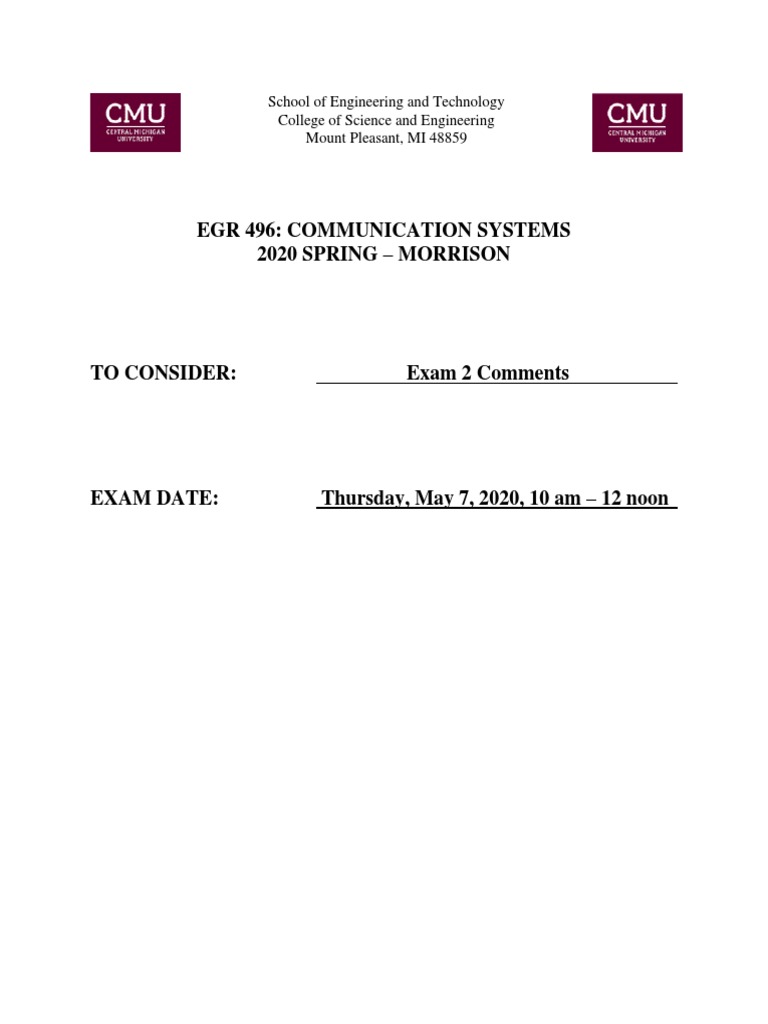 EGR 496 Exam 2 Study Guide | PDF | Career & Growth