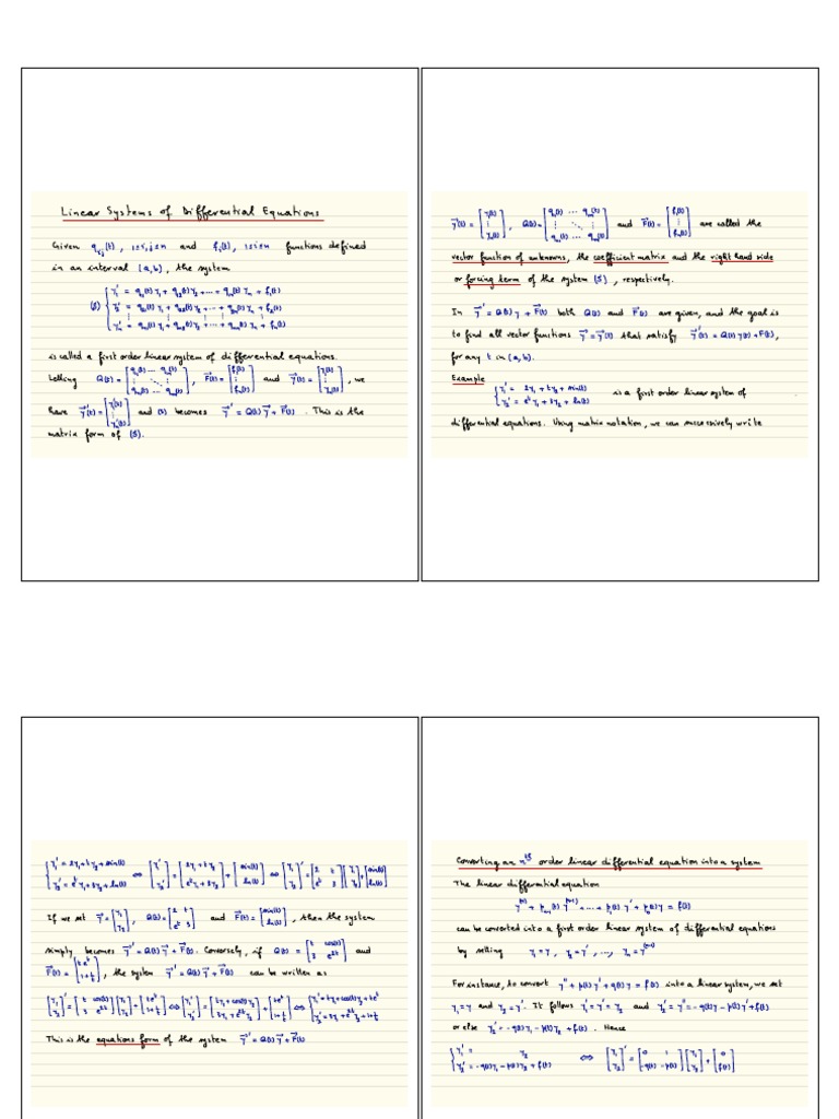 Differential Equations Guide | PDF | Functions And Mappings | Calculus