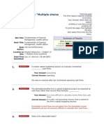 Capital Bugeting Cash Flows