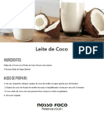 Como Fazer Leite de Coco