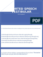 Reported Speech Vestibular: Prof. Geovane P