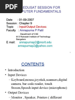 Cce-Edusat Session For Computer Fundamentals: Date: 01-09-2007 Session: Chapter 9 Topic: Faculty