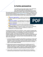 Ejemplos de Textos Persuasivos PDF