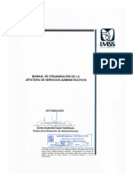 Manual de Organizacion de La Jefatura de Servicios Administrativos PDF