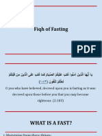 Fiqh of Fasting in Ramadan