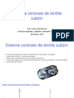 Sisteme de Lentile Centrate