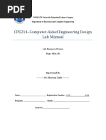 CPE-214 Computer-Aided Engineering Design - Lab - Manual - OBE - 2 PDF