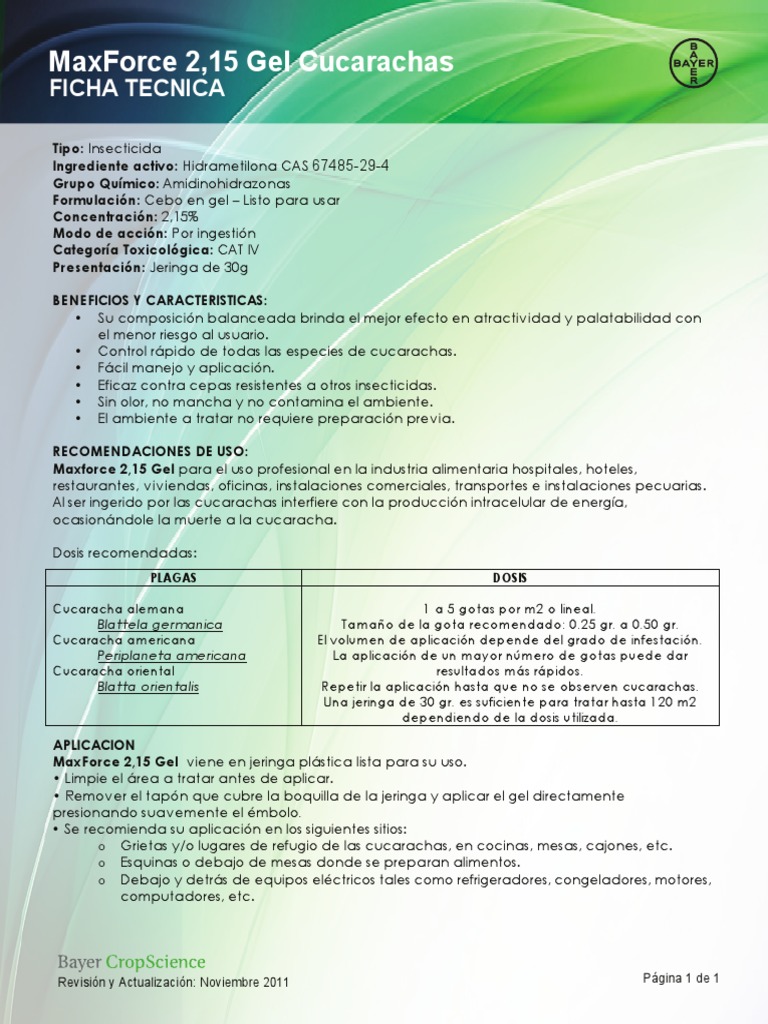 Mak - Maxforce - Ficha Tecnica PDF | PDF | Alimentos | Agua