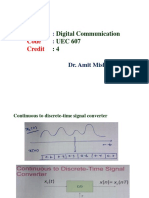 Subject Code Credit: Digital Communication UEC 607 4