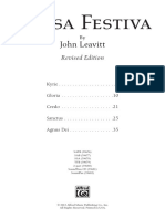 Leavitt - Missa Festiva PDF