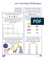 Phonics Phase 3 Home Learning Challenges PDF