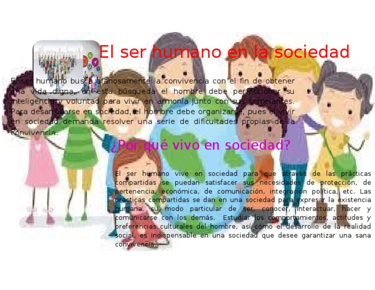 El Ser Humano Como Sociedad | PDF | Política | Ciencias sociales