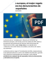 La Directiva europea, el mejor regalo de Reyes para los denunciantes de corrupción españoles - Diario16 copia