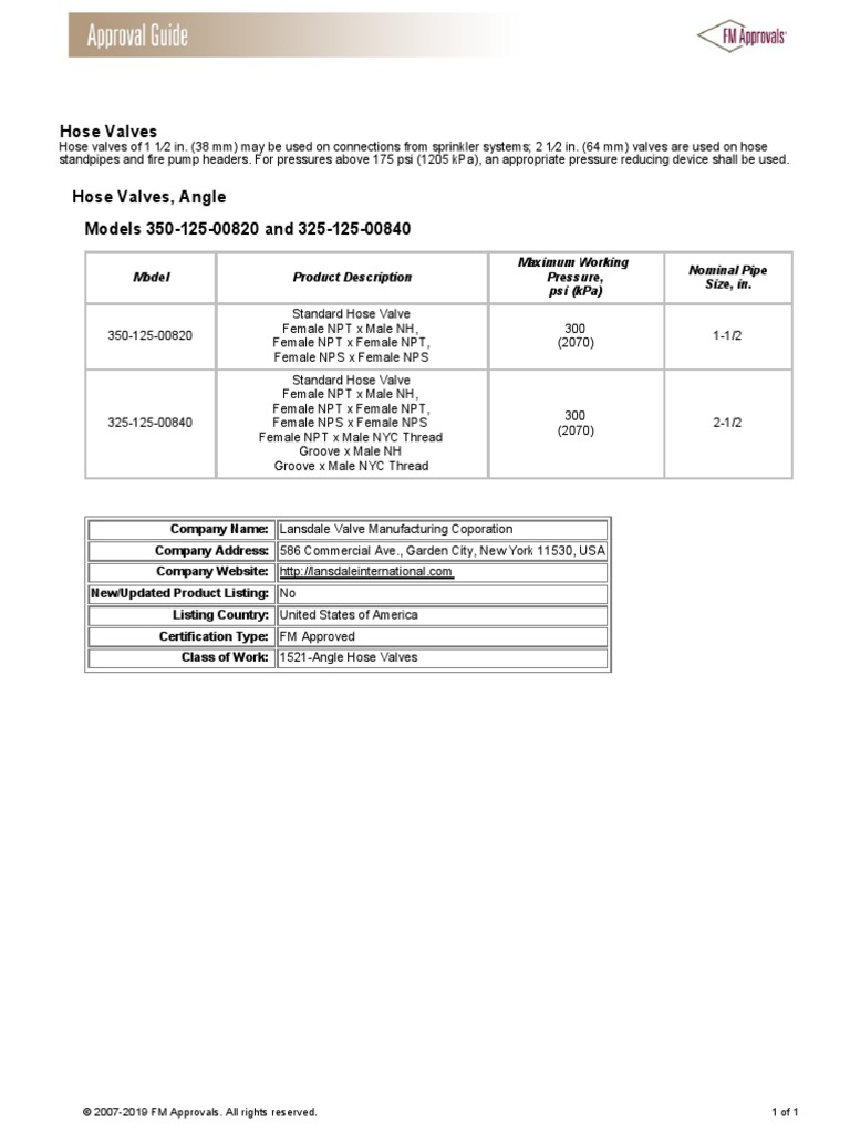 Brecco Catalog: Angle Hose Valves | PDF | Tools | Hydraulic Engineering