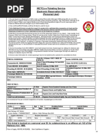 Irctcs E-Ticketing Service Electronic Reservation Slip (Personal User)