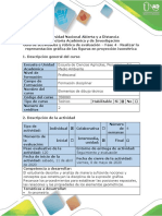 Guía de actividades y rúbrica de evaluación - Fase 4 - Realizar la representación gráfica de las figuras en proyección isométrica