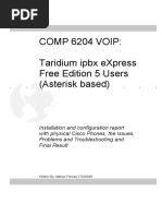 Taridium iPBX report