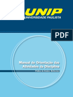 Manual de Orientação Das Atividades Da Disciplina UNIP