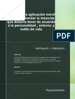 Prototipo de Aplicación Móvil para Recomendar La Mascota