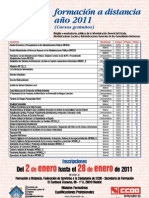 Formación A Distancia 2011
