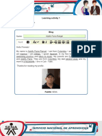 Learning Activity 1 Evidence: My Profile: Adolfo Parra Rangel