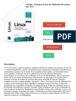 Linux - Cours Et Exercices Corrigés - Principes de Base de L'utilisation Du Système (2e Édition) PDF - Télécharger, Lire