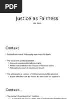 Justice As Fairness: John Rawls